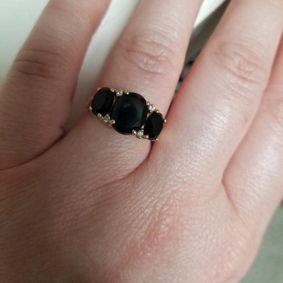 Black Onyx Ring 10k gold - Picture 6 of 6